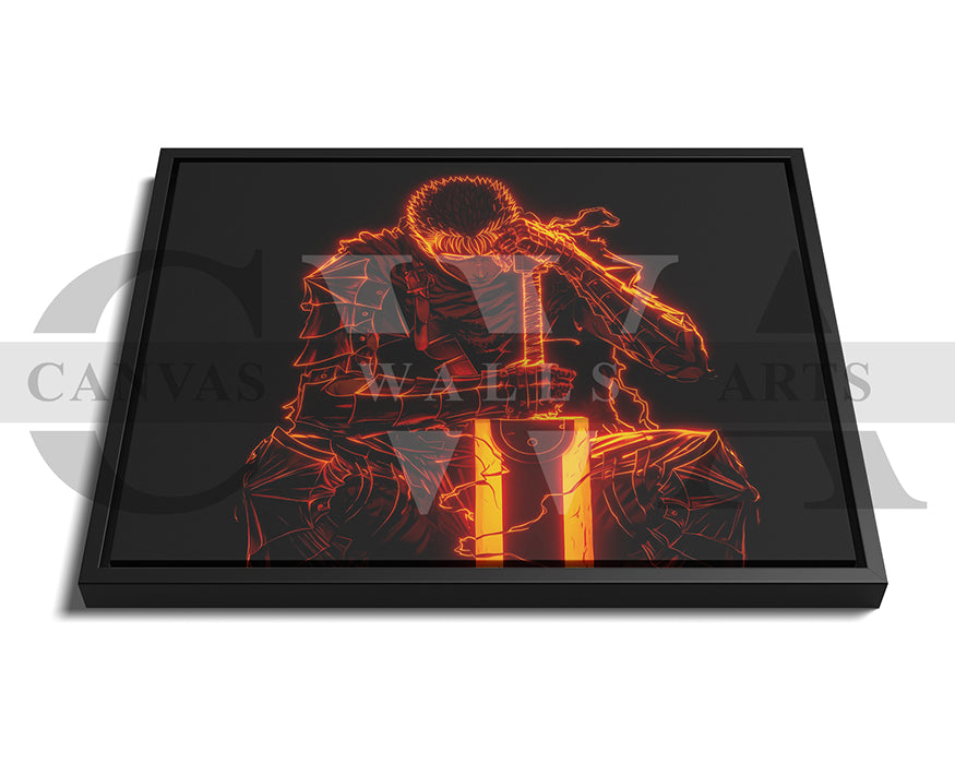 Guts Manga Berserk Canvas Wall Art
