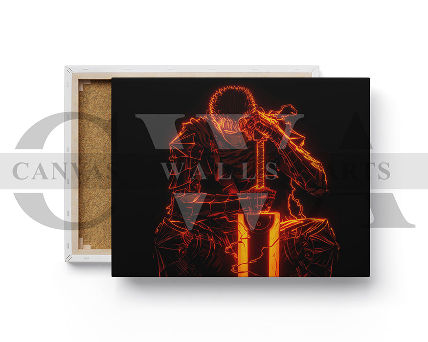 Guts Manga Berserk Canvas Wall Art