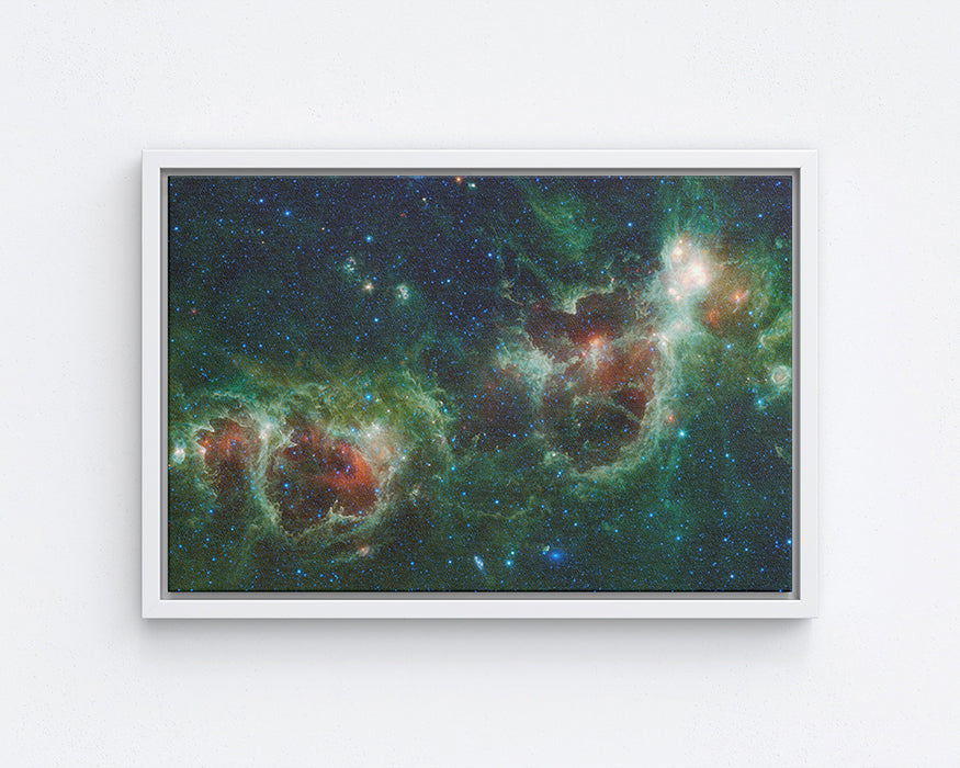 Heart and Soul Nebula Canvas Wall Art Galaxy Wall Decor