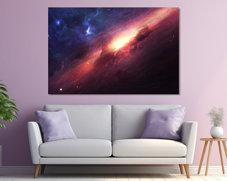 Hot Pocket Canvas Wall Art Galaxy Poster Print