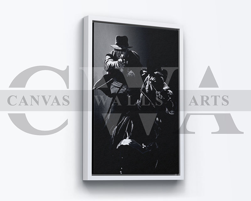 Indiana Jones Canvas Wall Art Abstract Movie Poster