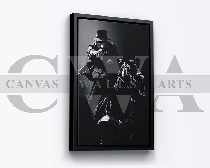 Indiana Jones Canvas Wall Art Abstract Movie Poster