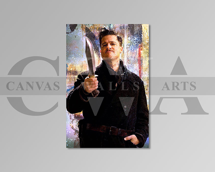Inglourious Basterds Canvas Wall Art Abstract Movie Poster Print