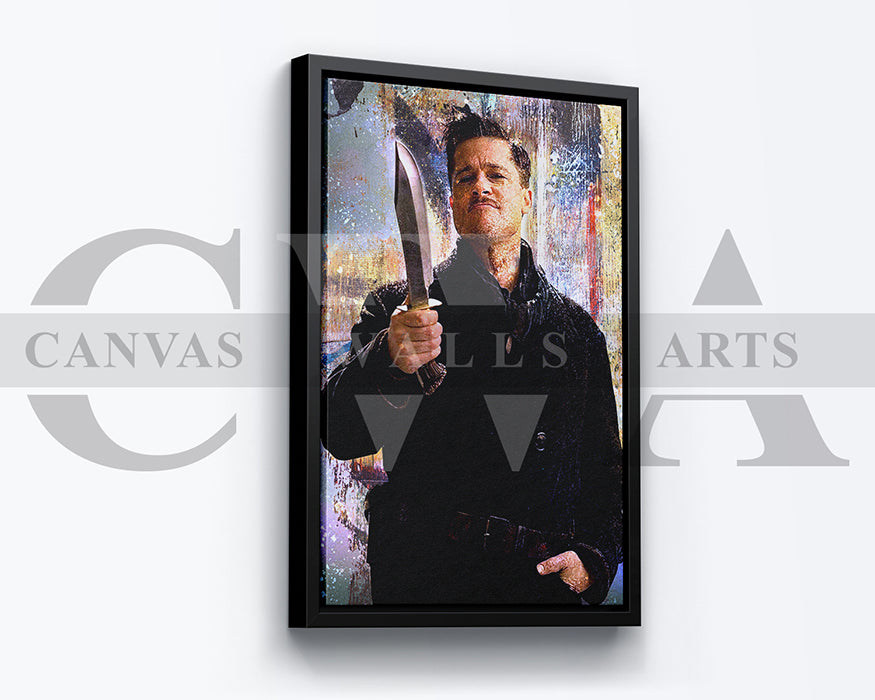 Inglourious Basterds Canvas Wall Art Abstract Movie Poster Print