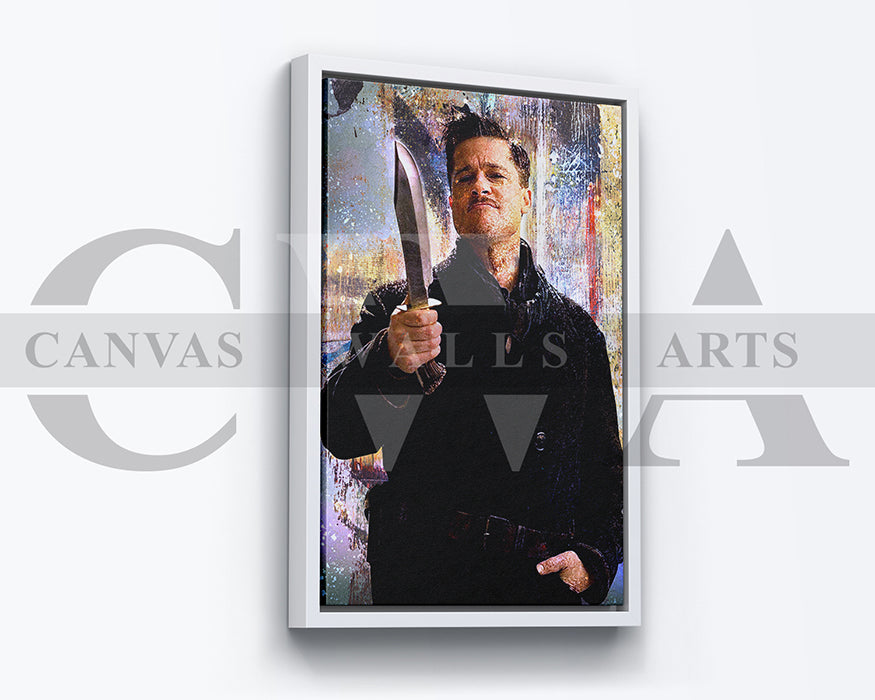 Inglourious Basterds Canvas Wall Art Abstract Movie Poster Print