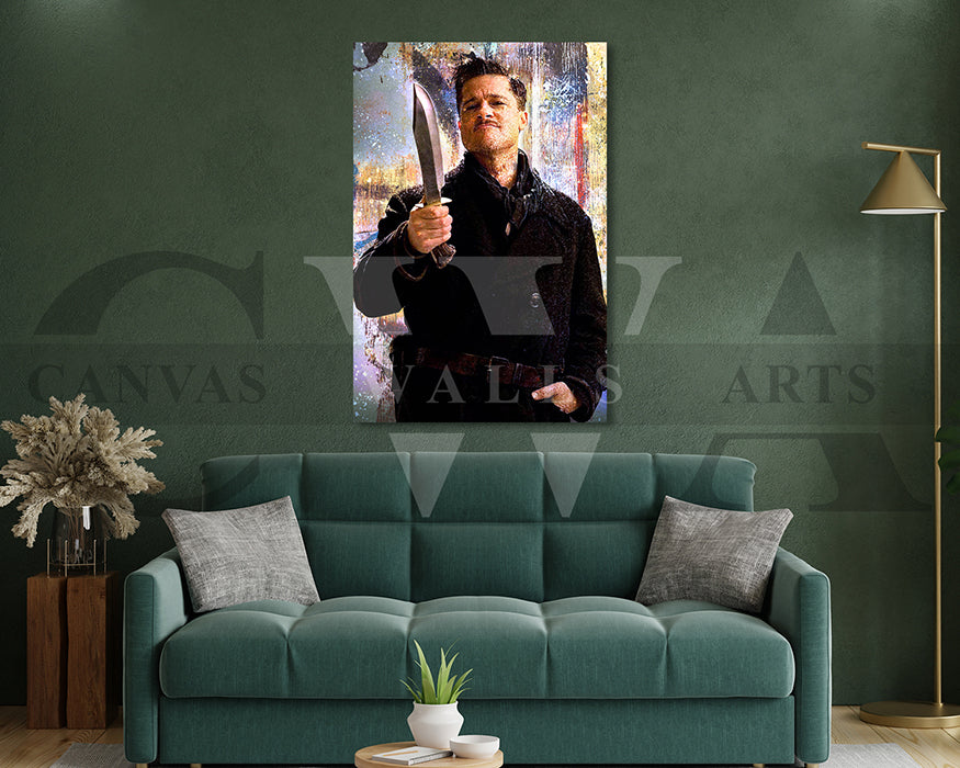 Inglourious Basterds Canvas Wall Art Abstract Movie Poster Print