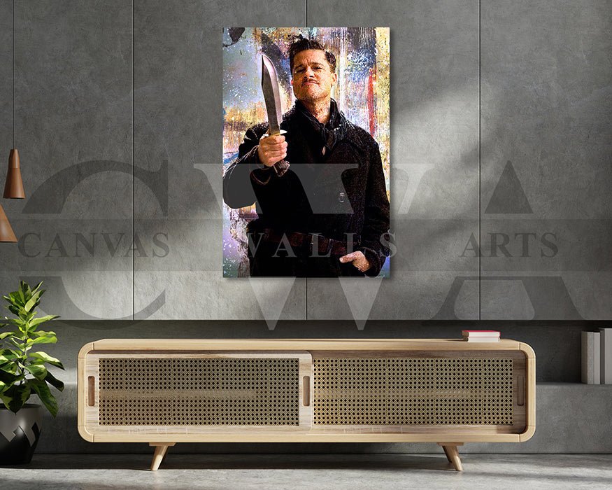 Inglourious Basterds Canvas Wall Art Abstract Movie Poster Print
