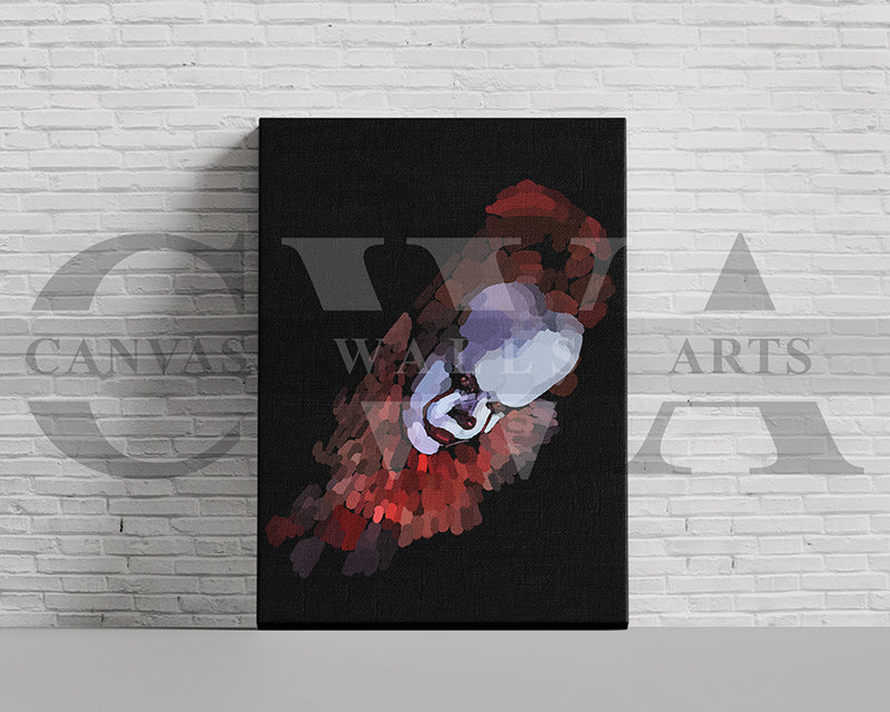 It Canvas Wall Art Abstract Movie Poster