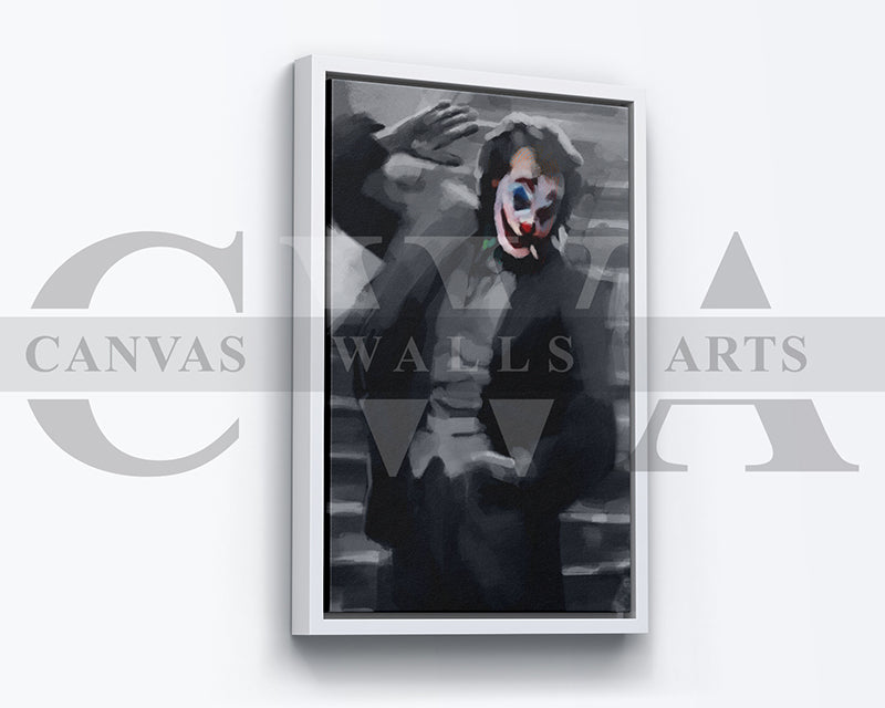 Jocker Canvas Wall Art Abstract Movie Poster