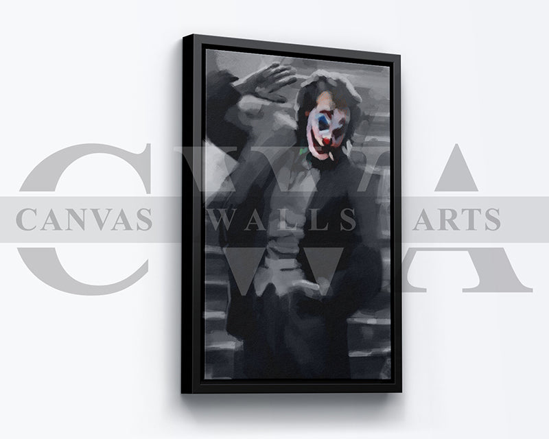 Jocker Canvas Wall Art Abstract Movie Poster
