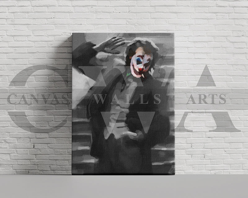 Jocker Canvas Wall Art Abstract Movie Poster