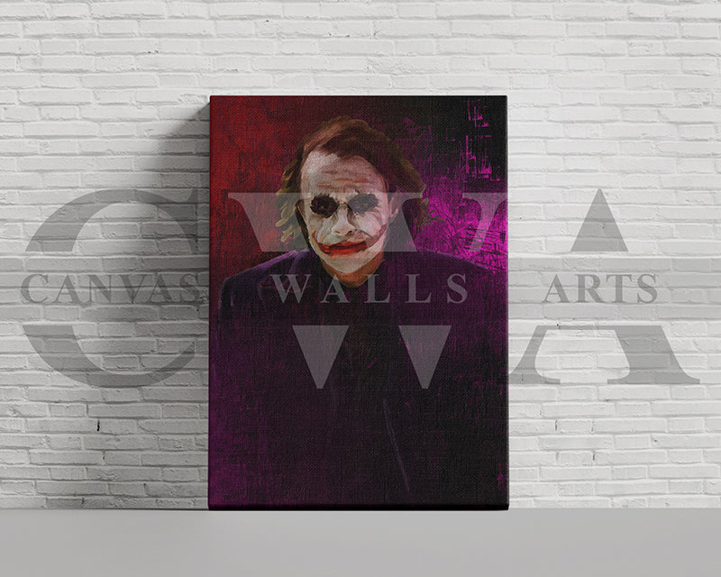 Jocker Canvas Wall Art Abstract Movie Poster