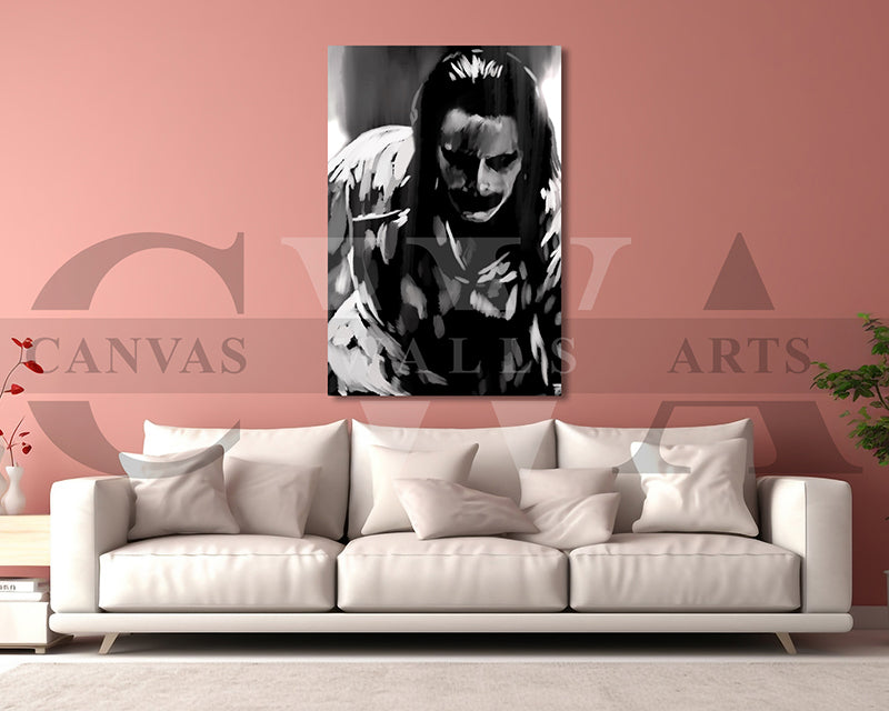 The Jocker Canvas Wall Art Abstract Movie Poster