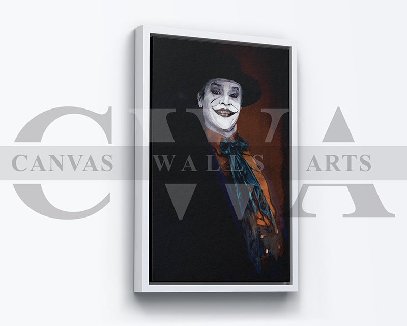 Jocker Canvas Wall Art Abstract Painting Movie Poster