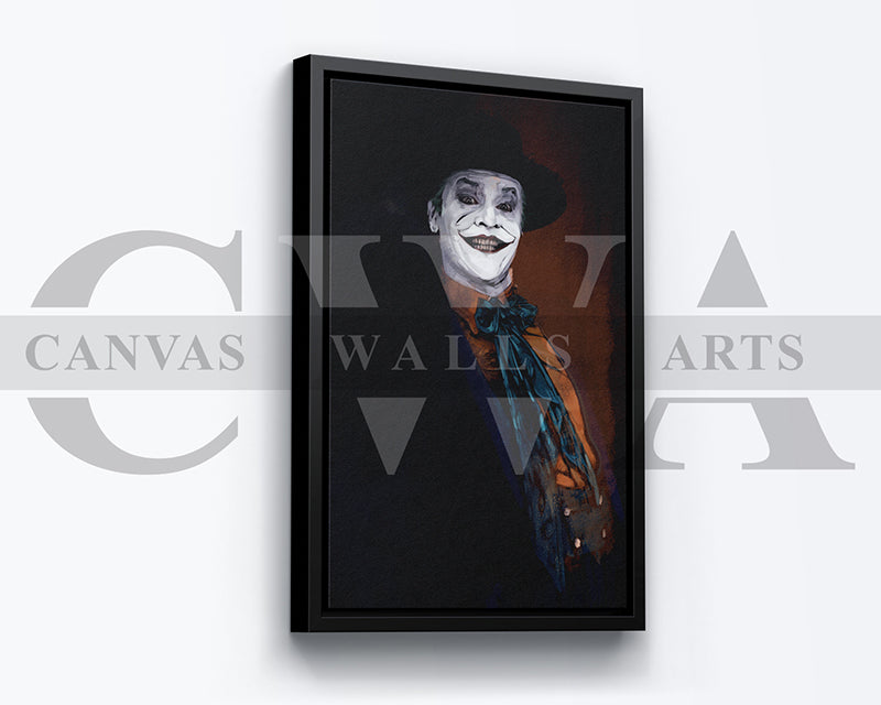 Jocker Canvas Wall Art Abstract Painting Movie Poster