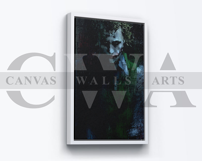 Jocker Canvas Wall Art Abstract Movie Poster