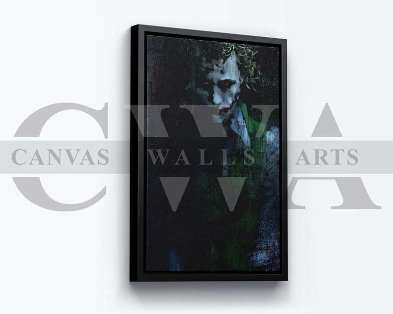 Jocker Canvas Wall Art Abstract Movie Poster
