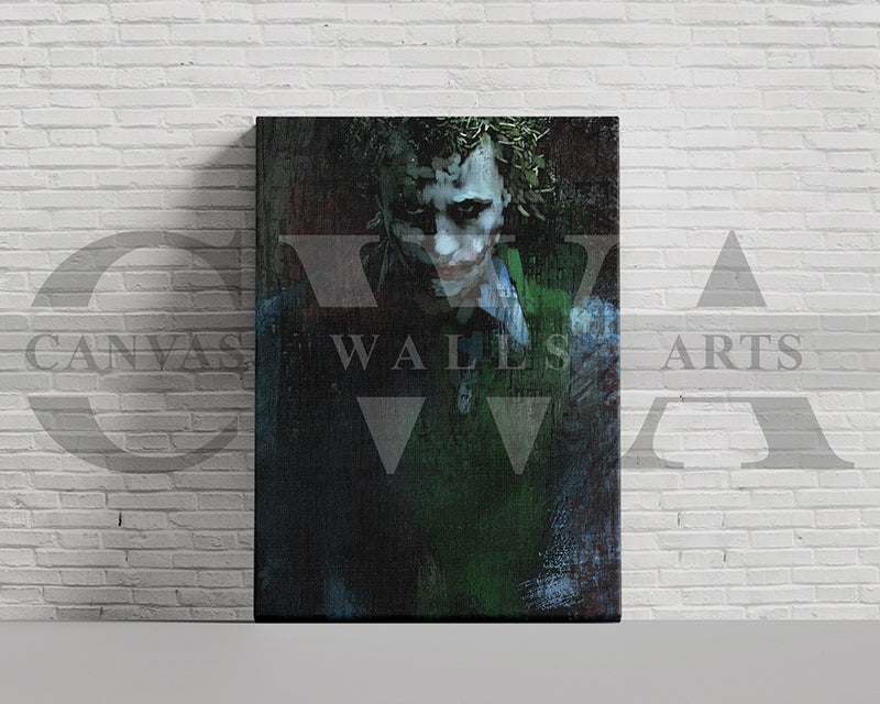 Jocker Canvas Wall Art Abstract Movie Poster
