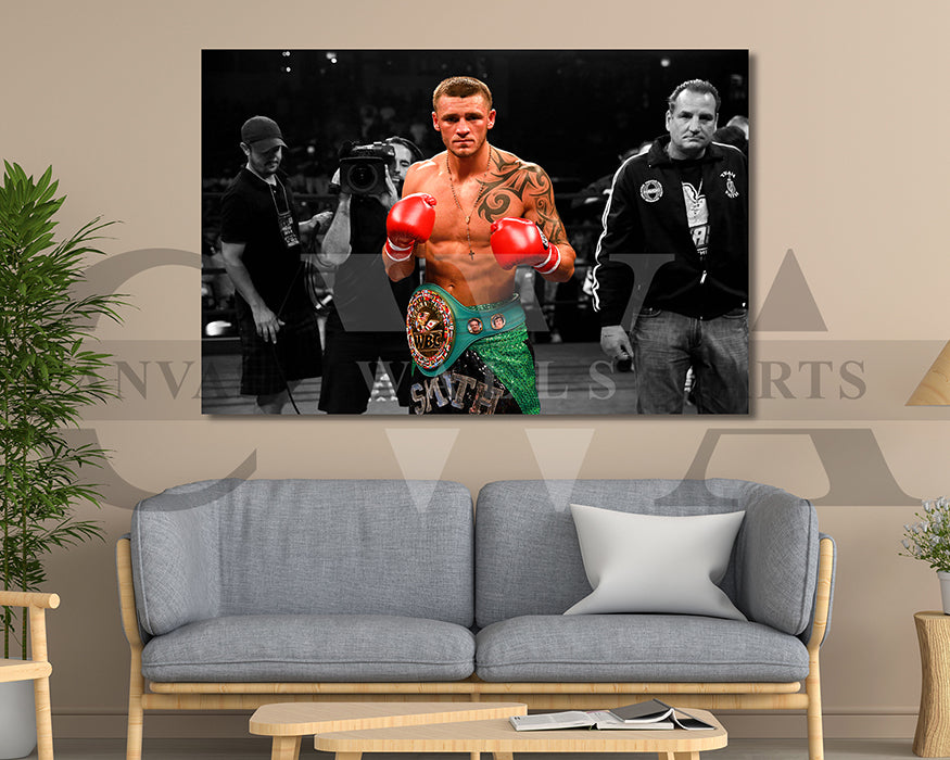 Joe Smith Black & White Canvas Art MMA Canvas Wall Art