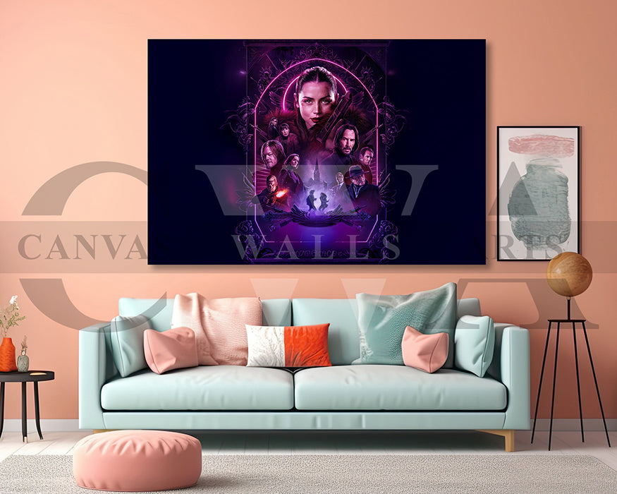 John Wick Ballerina Canvas Wall Art