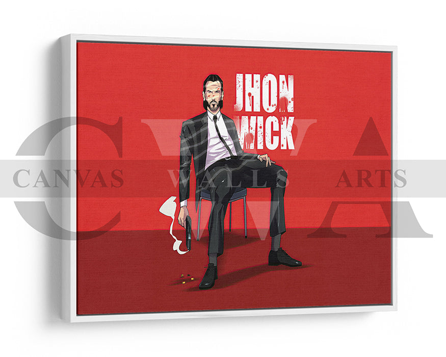 John Wick Canvas Frame