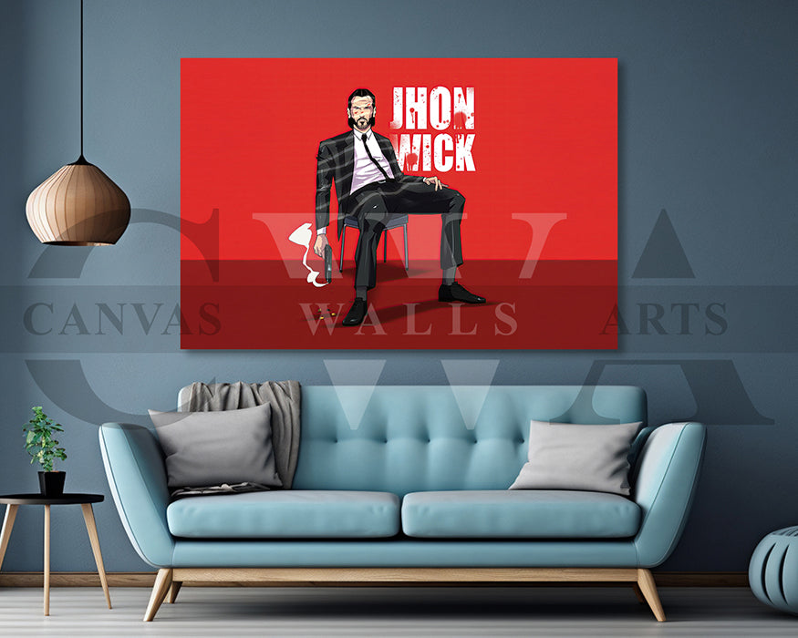 John Wick Canvas Frame