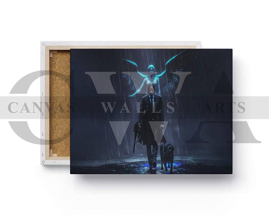 John Wick Canvas Wall Art Movie Poster Print