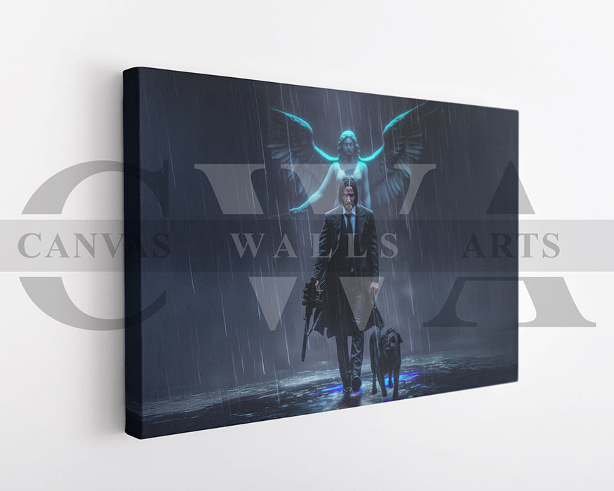 John Wick Canvas Wall Art Movie Poster Print