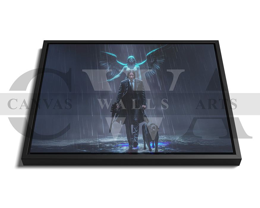 John Wick Canvas Wall Art Movie Poster Print