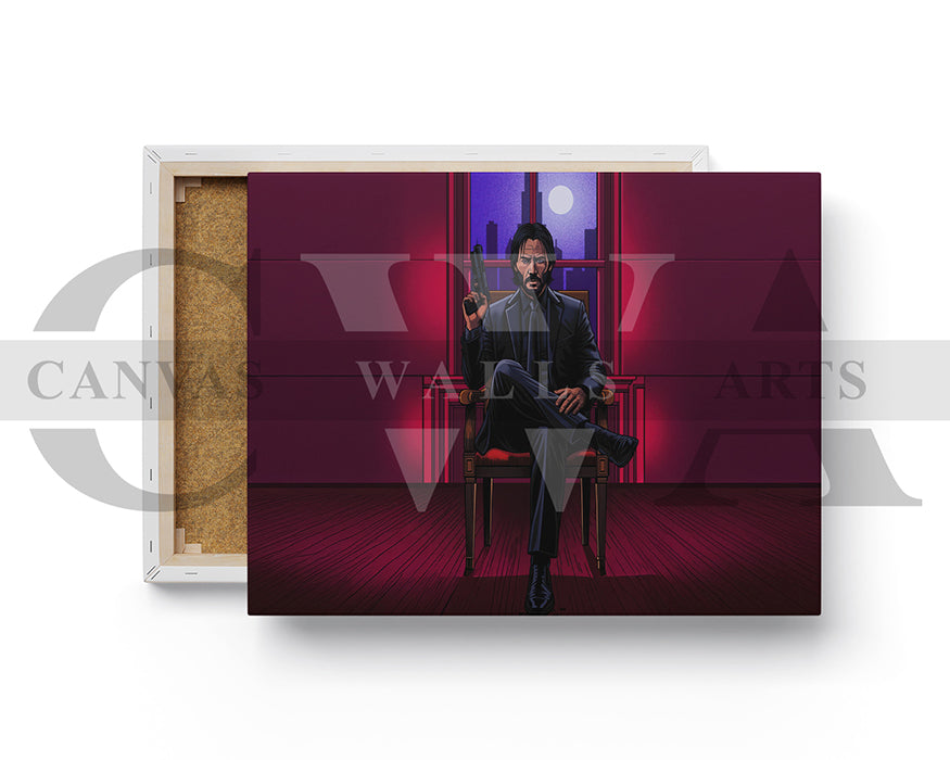 John Wick Canvas Wall Art