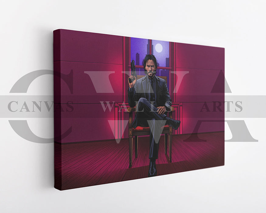 John Wick Canvas Wall Art