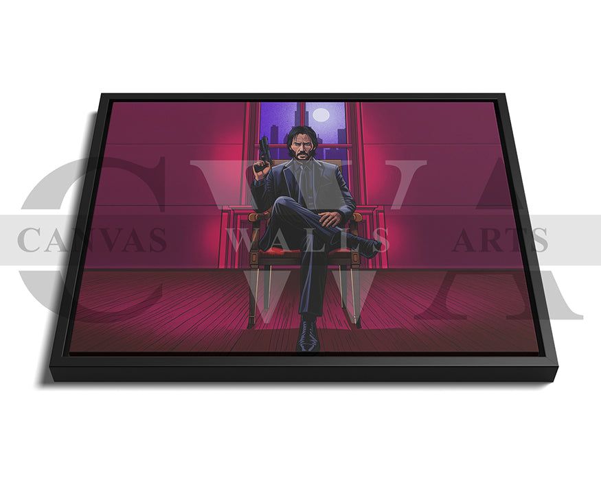 John Wick Canvas Wall Art