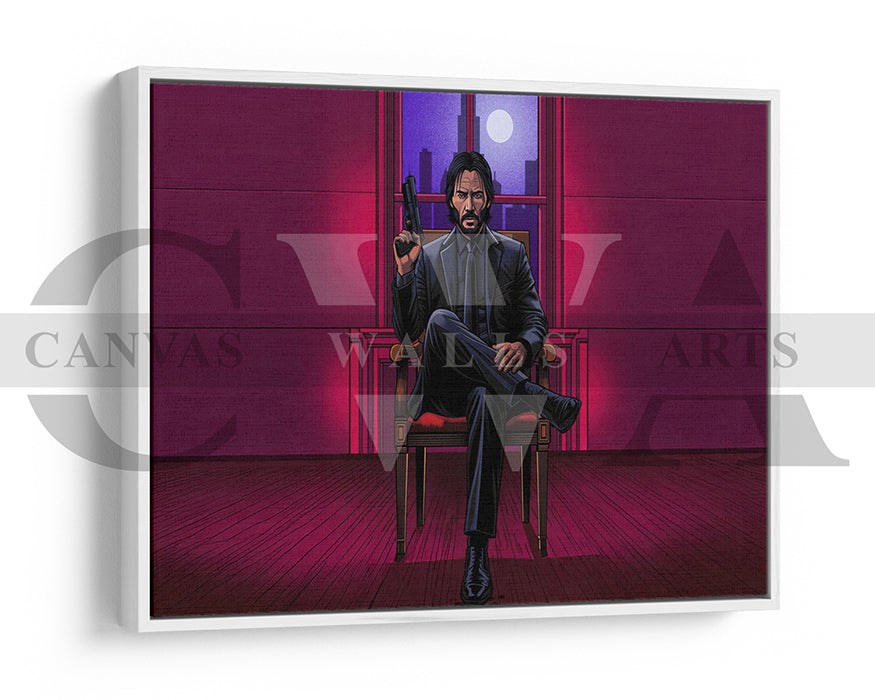 John Wick Canvas Wall Art