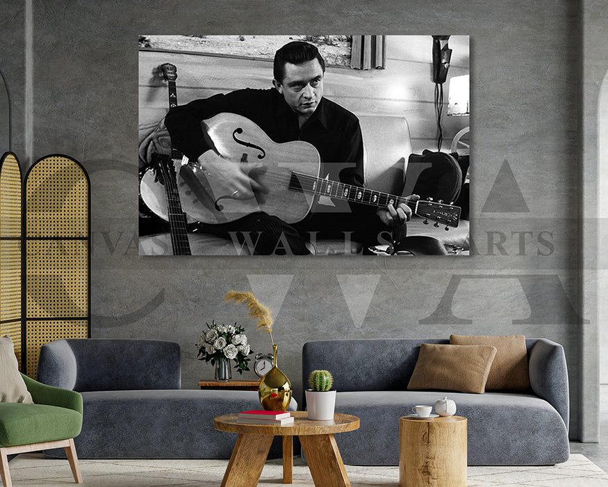Johnny Cash Canvas Wall Decor