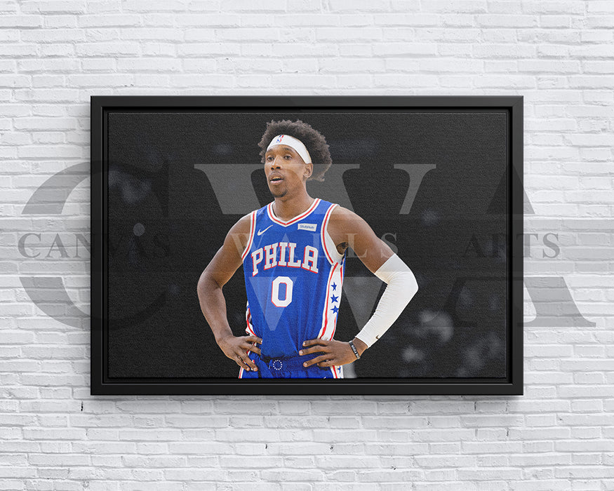 Josh Richardson Black & White Canvas Art Basketball Canvas Wall Art