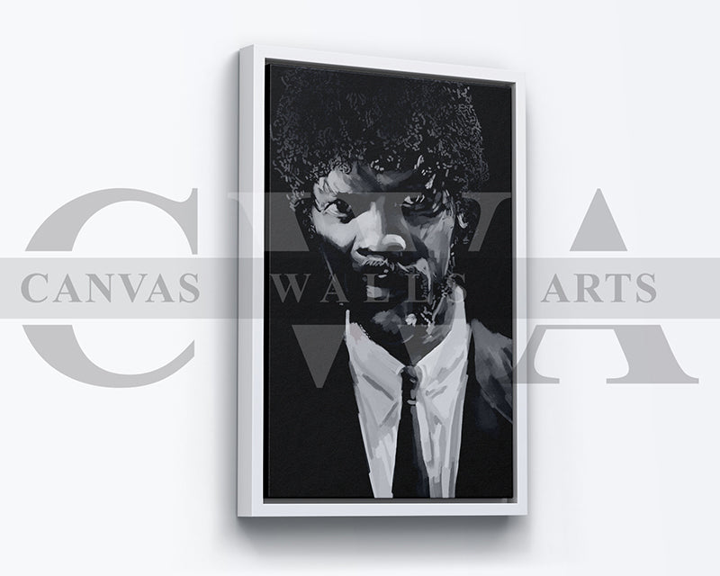 Jules Winnfield Canvas Wall Art Abstract Movie Poster