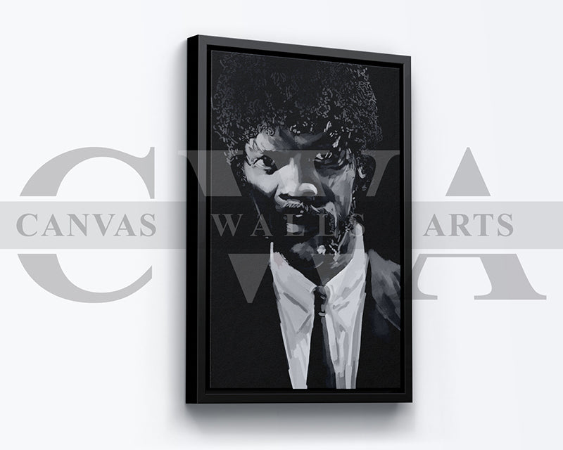 Jules Winnfield Canvas Wall Art Abstract Movie Poster