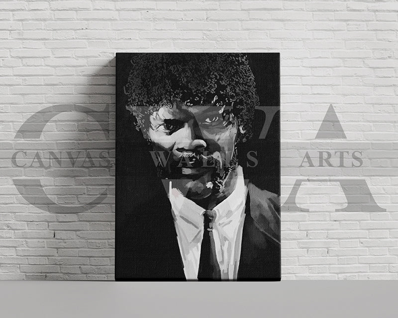 Jules Winnfield Canvas Wall Art Abstract Movie Poster