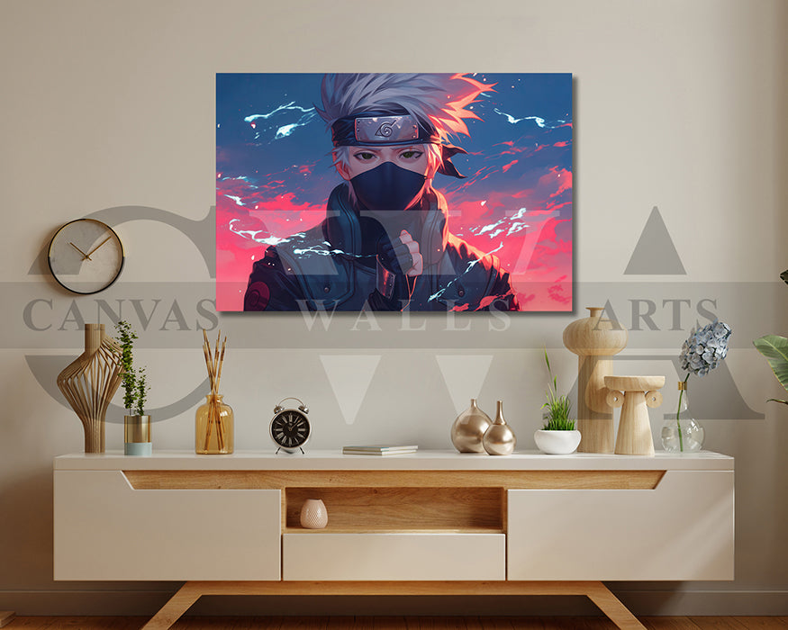 Kakashi Hatake The Sharingan Warrior Canvas Wall Art