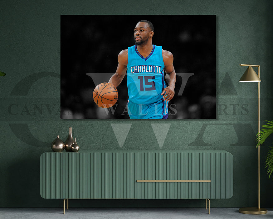 Kemba Walker Black & White Canvas Art Basketball Canvas Wall Art