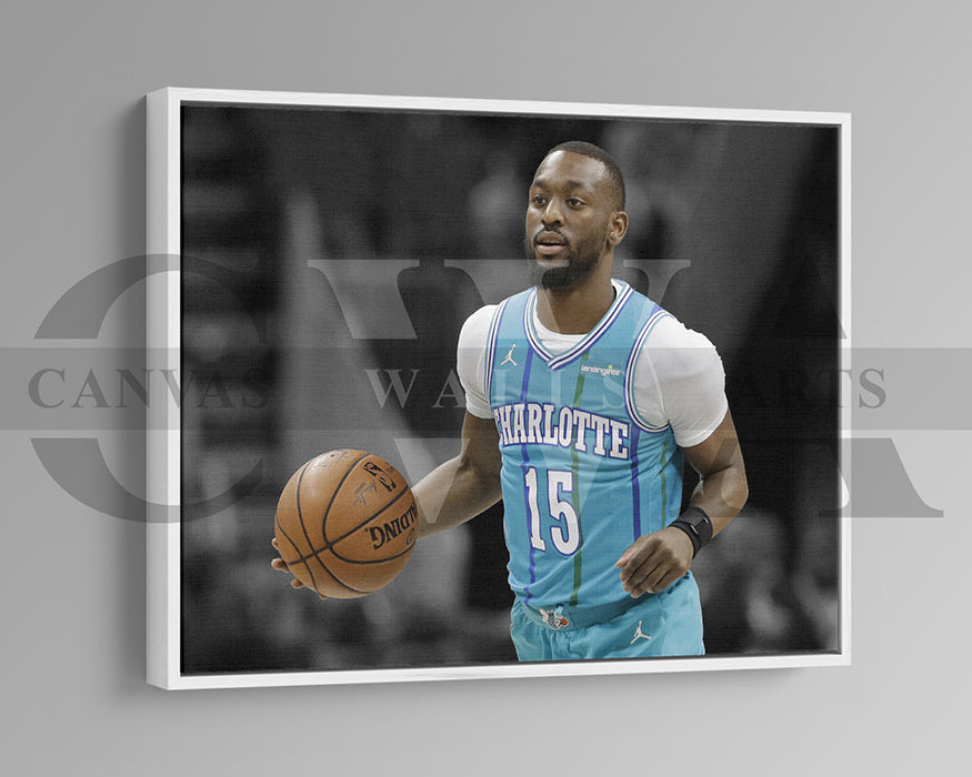 Kemba Walker Black & White Canvas Art Basketball Canvas Wall Art