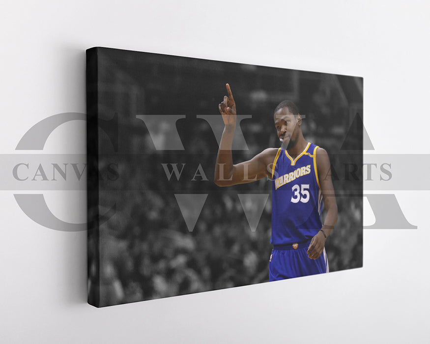 Kevin Durant Black & White Canvas Art Basketball Canvas Wall Art
