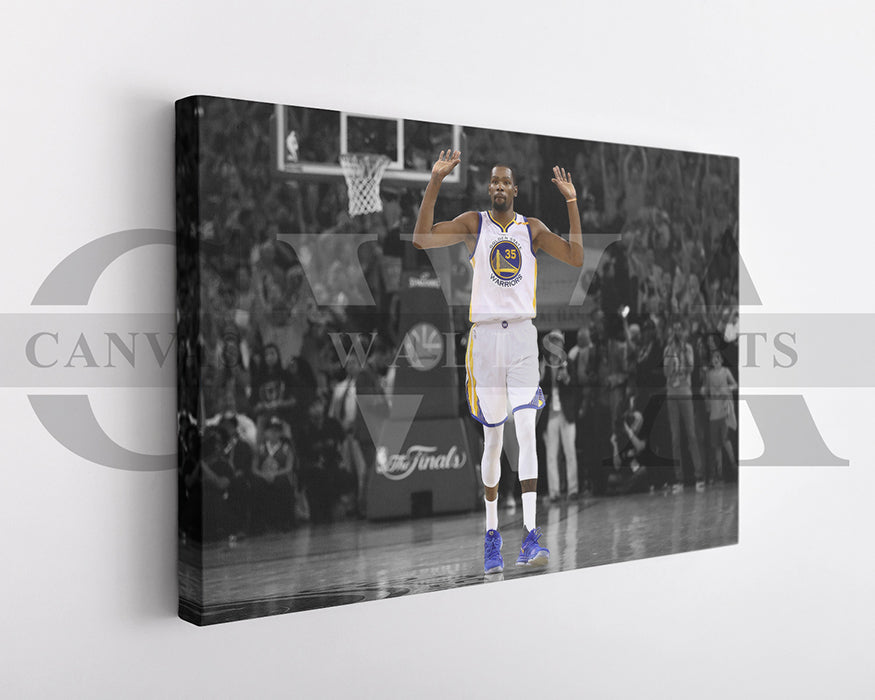 Kevin Durant Black & White Canvas Art Basketball Canvas Wall Art