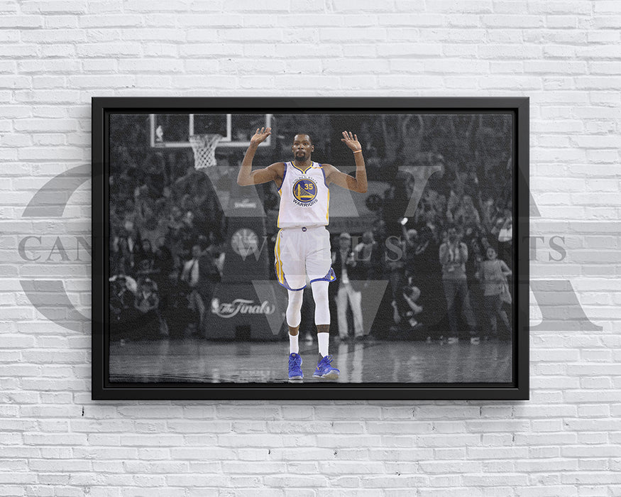 Kevin Durant Black & White Canvas Art Basketball Canvas Wall Art