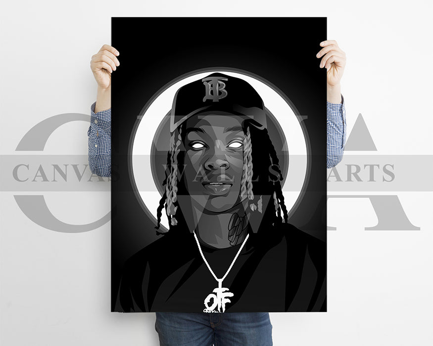 King Von Canvas Frame