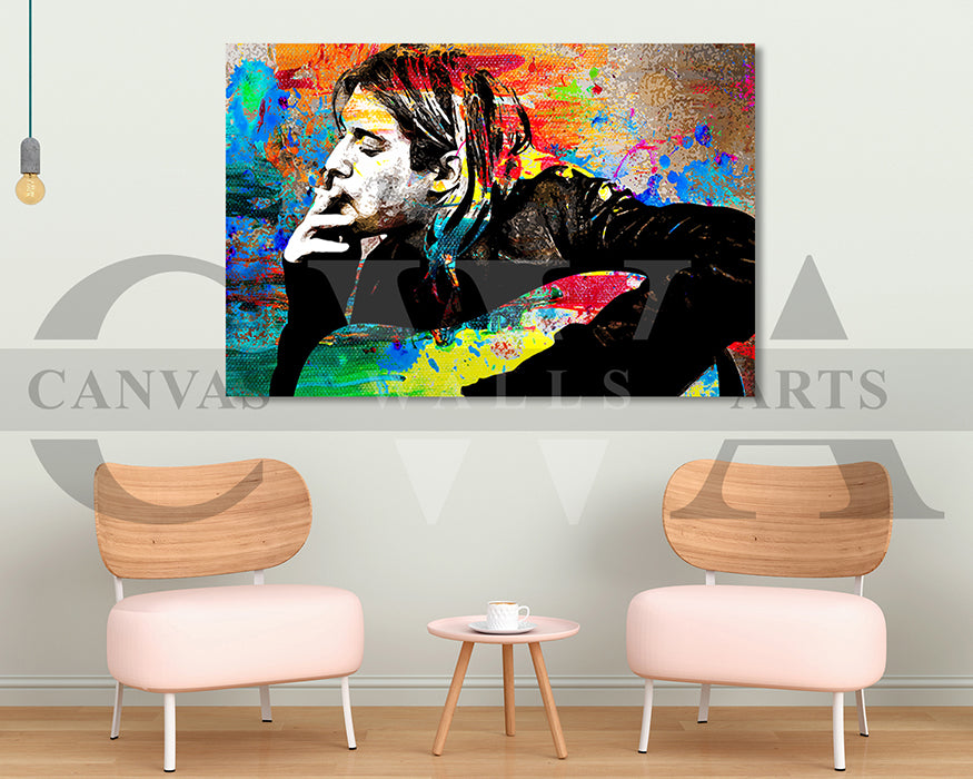 Kurt Cobain Canvas Wall Art