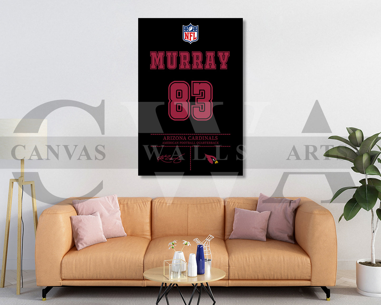 Kyler Murray Jersey Canvas Wall Art NFL Jersey Poster Print American Football Canvas Wall Art