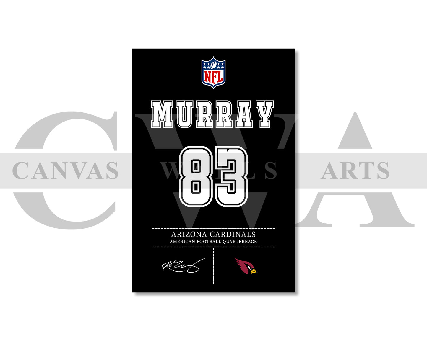 Kyler Murray Jersey Canvas Wall Art NFL Jersey Poster Print Sports Canvas Print