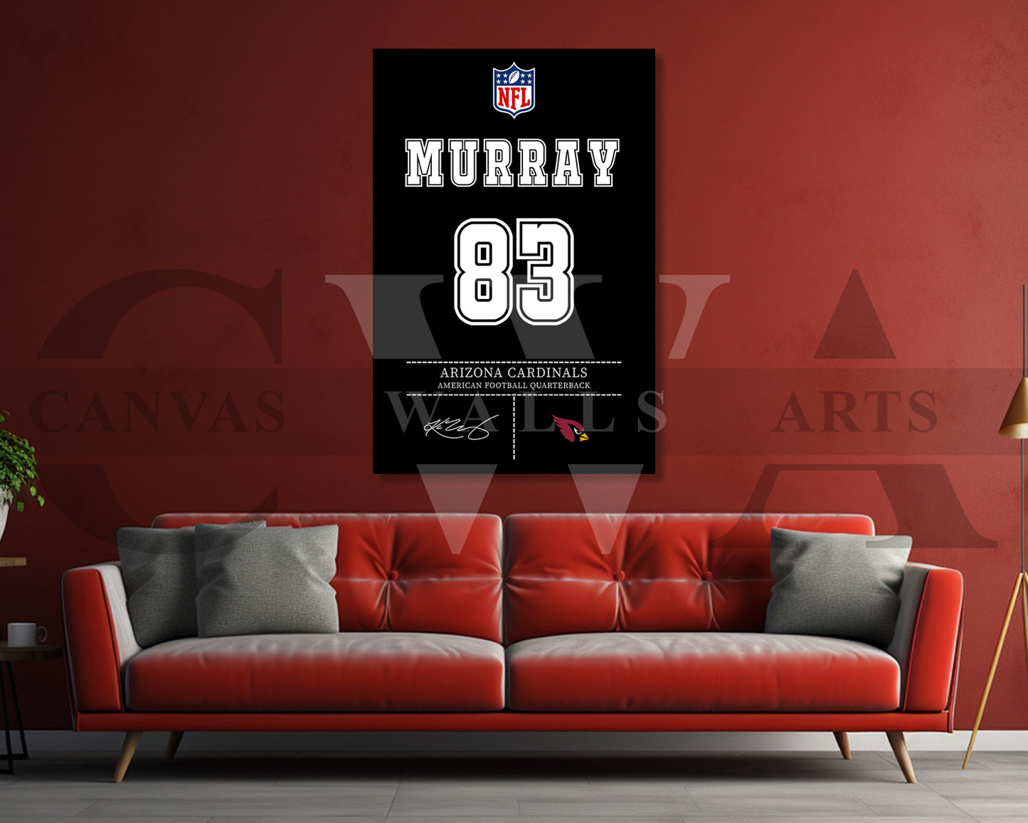Kyler Murray Jersey Canvas Wall Art NFL Jersey Poster Print Sports Canvas Print
