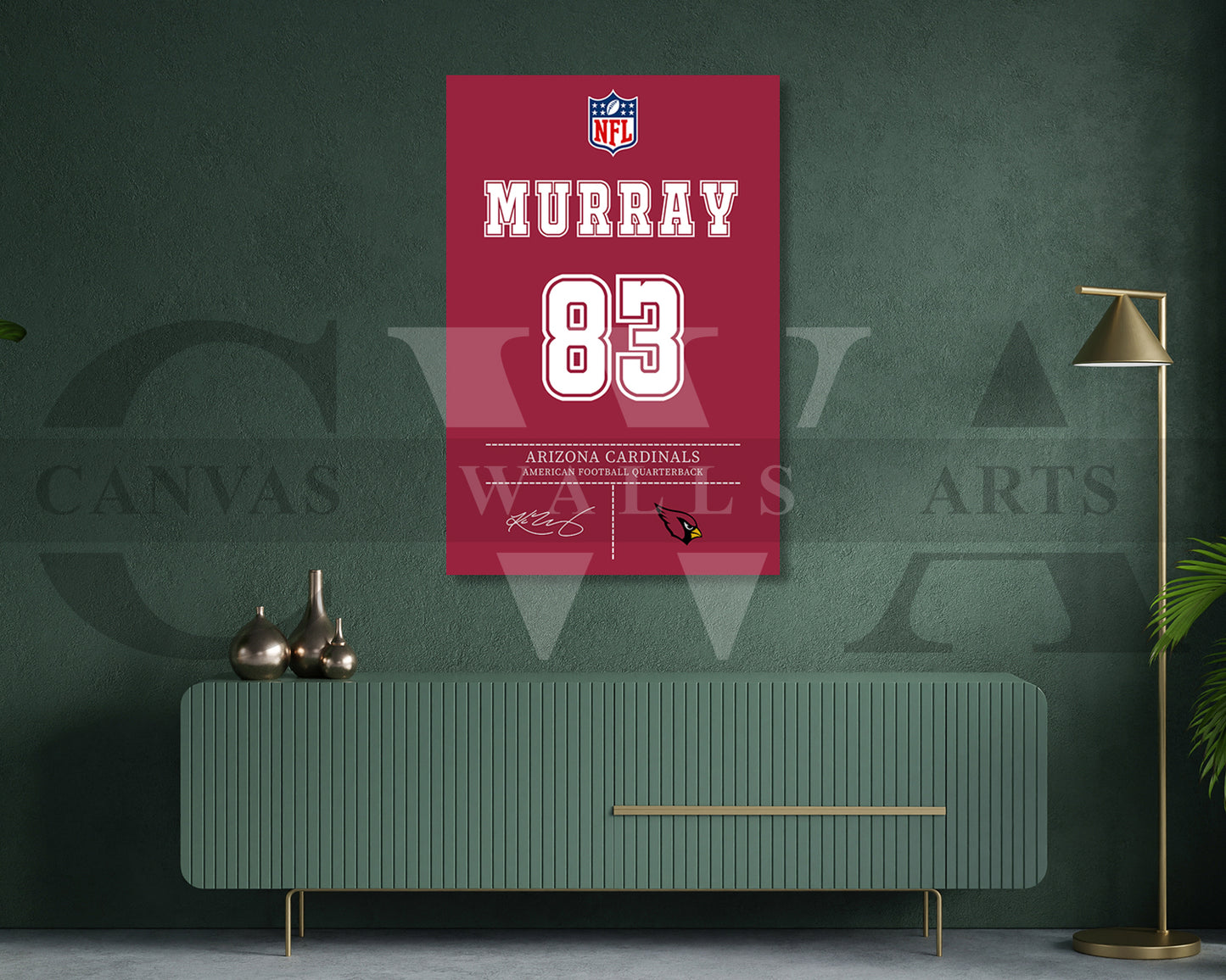 Kyler Murray Jersey Canvas Wall Art NFL Jersey Poster Print Canvas Frame Ready To Hang